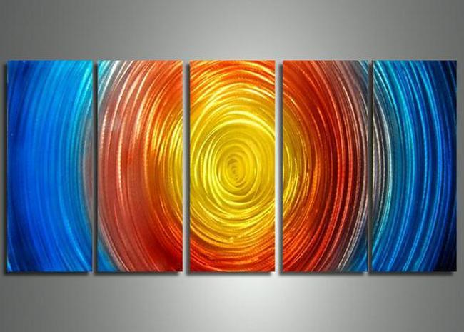 Acrylic Painting Abstract, Living Room Wall Art Paintings, Modern Contemporary Art, Colorful Lines-Grace Painting Crafts