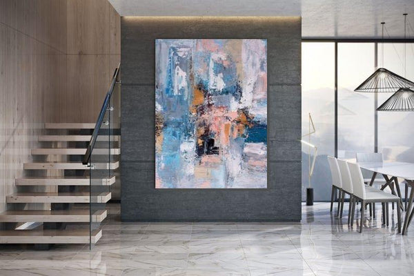 Large Acrylic Painting, Huge Paintings for Bedroom, Hand Painted Wall Art Painting, Modern Abstract Artwork-Grace Painting Crafts