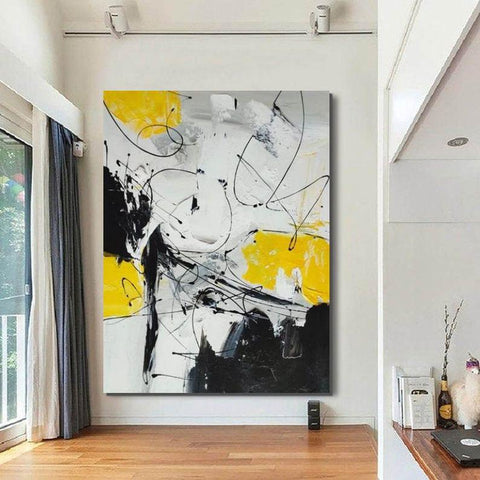 Large Contemporary Canvas Painting, Modern Acrylic Artwork, Wall Art for Living Room, Hand Painted Wall Art Painting-Grace Painting Crafts
