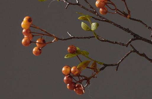Rustic Artificial Autumn Fruit, Stem 28" Tall, Flower Arrangement, Botanicial Plant-Grace Painting Crafts