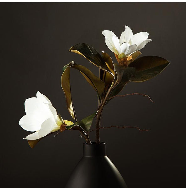 Large White Magnolias Artificial Flowers, Artificial Botany Plants, Magnolia Flower, Silk Flower Arrangement-Grace Painting Crafts