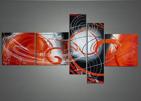 Colorful Lines, Bedroom Wall Art, Acrylic Painting, Modern Paintings, Contemporary Wall Art Painting-Grace Painting Crafts