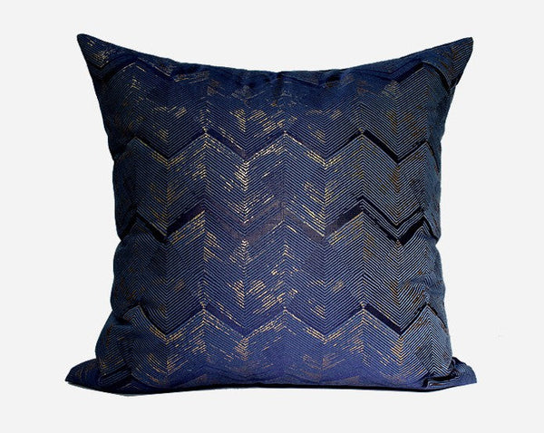 Large Square Pillows, Blue Decorative Modern Throw Pillow for Couch, Modern Sofa Pillows, Simple Modern Throw Pillows for Couch-Grace Painting Crafts