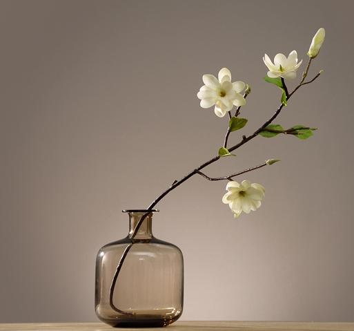 Artificial White Magnolia Stem, Artificial Flower, Silk Flowers, Flux Flowers, Artificial Floral-Grace Painting Crafts