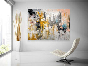 Huge Modern Wall Art Painting, Large Contemporary Abstract Artwork, Acrylic Painting for Living Room-Grace Painting Crafts