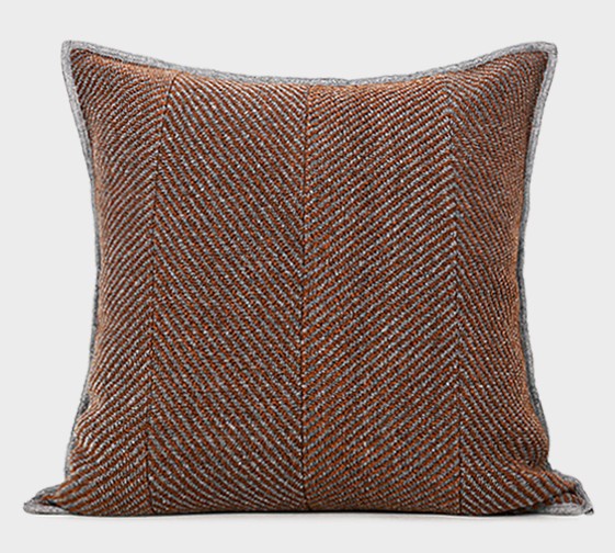 Simple Modern Throw Pillow for Couch, Orange Square Throw Pillows, Decorative Pillows for Interior Design, Modern Sofa Pillow Covers-Grace Painting Crafts