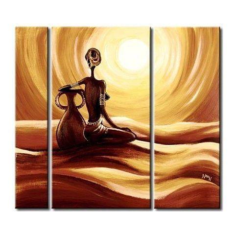 African Woman Painting, Bedroom Wall Art Paintings, Large Painting for Sale, Acrylic Canvas Paintings-Grace Painting Crafts