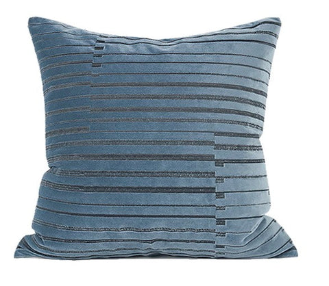 Geometric Contemporary Throw Pillows for Interior Design, Large Modern Decorative Pillows for Sofa, Blue Modern Throw Pillows for Couch-Grace Painting Crafts