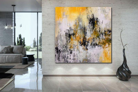 Large Paintings for Bedroom, Living Room Acrylic Painting, Contemporary Painting, Modern Wall Art Ideas for Dining Room, Large Canvas Painting-Grace Painting Crafts