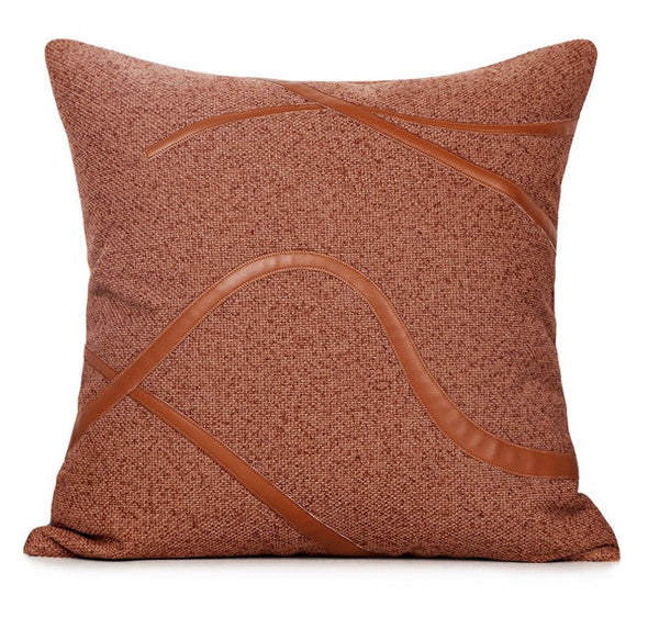 Modern Sofa Pillow, Modern Throw Pillows, Orange Throw Pillow for Couch, Orange Decorative Pillow, Throw Pillow for Living Room-Grace Painting Crafts