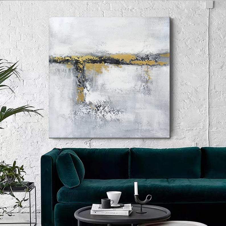 Acrylic Painting for Dining Room, Living Room Wall Painting, Contemporary Wall Painting, Modern Artwork, Large Canvas Painting-Grace Painting Crafts