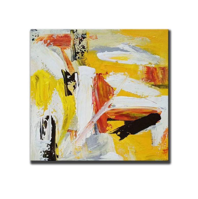 Living Room Abstract Painting, Extra Large Paintings for Dining Room, Hand Painted Canvas Painting, Modern Contemporary Acrylic Art-Grace Painting Crafts
