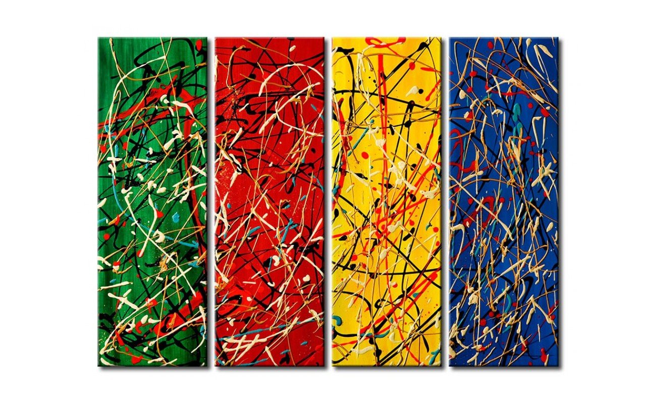 Dancing Lines, Abstract Contemporary Painting, Living Room Wall Paintings, Modern Wall Art Painting, Acrylic Painting Abstract-Grace Painting Crafts