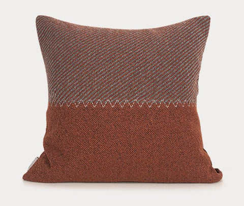 Orange Square Throw Pillows, Simple Modern Throw Pillow for Couch, Decorative Pillows for Interior Design, Modern Sofa Pillow Covers-Grace Painting Crafts