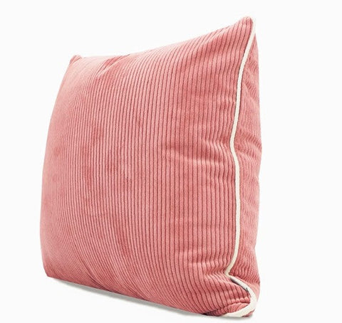 Large Square Modern Throw Pillows for Couch, Red Contemporary