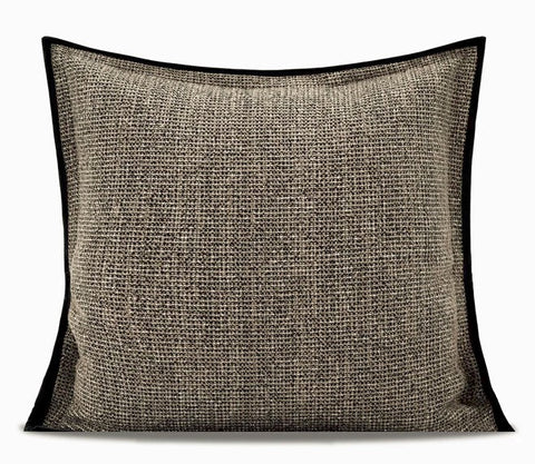 Large Grey Black Decorative Throw Pillows, Contemporary Square Modern Throw Pillows for Couch, Large Modern Sofa Pillows, Simple Throw Pillow for Interior Design-Grace Painting Crafts