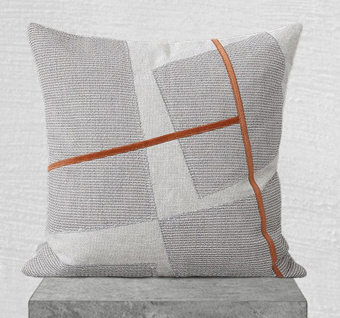 Contemporary Throw Pillows for Interior Design, Modern Decorative Pillows for Sofa, Modern Throw Pillows for Couch, Simple Modern Sofa Pillows-Grace Painting Crafts