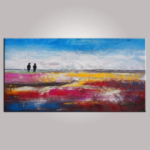 Love Birds Painting, Contemporary Wall Art, Abstract Art, Modern Art, Painting for Sale, Abstract Art Painting, Bedroom Wall Art, Canvas Art-Grace Painting Crafts