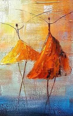 Abstract Artwork, Contemporary Artwork, Ballet Dancer Painting, Painting for Sale, Original Painting-Grace Painting Crafts