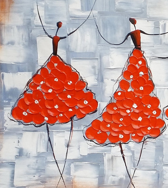 Contemporary Wall Art Ideas, Ballet Dancer Painting, Acrylic Canvas Painting, Buy Art Online, Abstract Painting for Dining Room-Grace Painting Crafts