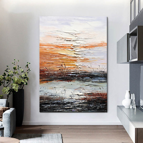 Abstract Canvas Painting, Modern Paintings for Living Room, Hand Painted Wall Art, Huge Painting for Sale-Grace Painting Crafts