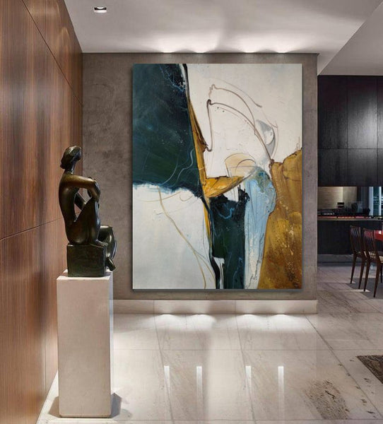 Large Abstract Paintings on Canvas, Hand Painted Canvas Art, Acrylic Paintings for Living Room, Large Painting for Sale-Grace Painting Crafts