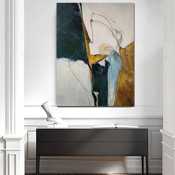 Large Abstract Paintings on Canvas, Hand Painted Canvas Art, Acrylic Paintings for Living Room, Large Painting for Sale-Grace Painting Crafts