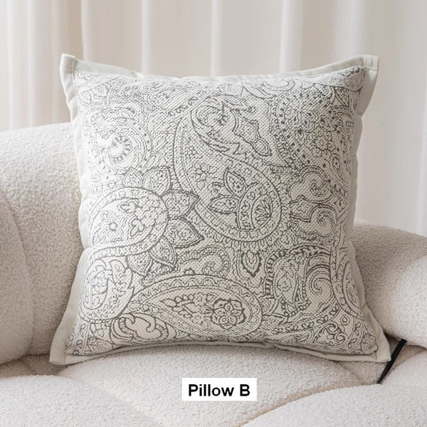 Decorative Throw Pillows for Couch, Embroider Flower Pillow Covers, Farmhouse Flower Decorative Pillows, Modern Sofa Pillows-Grace Painting Crafts