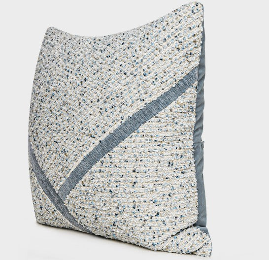 Modern Throw Pillow for Couch, Blue Modern Sofa Pillow, Modern Throw Pillows, Blue Decorative Pillow, Contemporary Throw Pillow for Interior Design-Grace Painting Crafts