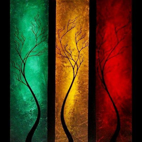 Hand Painted Canvas Painting, Tree Painting Acrylic, Abstract Painting Acrylic, Tree Paintings, Bedroom Wall Art Ideas, Hand Painted Canvas Art-Grace Painting Crafts
