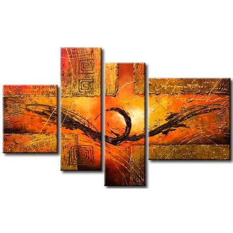 Acrylic Painting Abstract, Modern Abstract Painting, Dining Room Canvas Paintings, Contemporary Wall Paintings, Heavy Texture Wall Art-Grace Painting Crafts