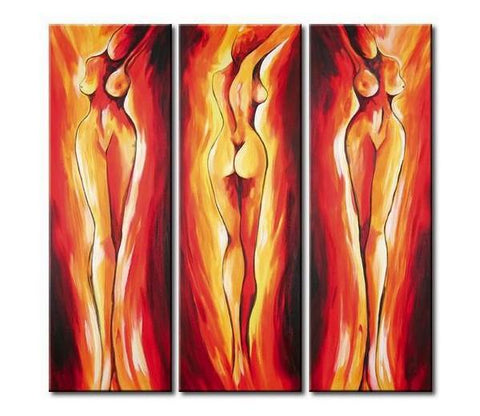 Abstract Figure Painting, Acrylic Canvas Paintings, Modern Wall Art Painting, Modern Contemporary Paintings-Grace Painting Crafts