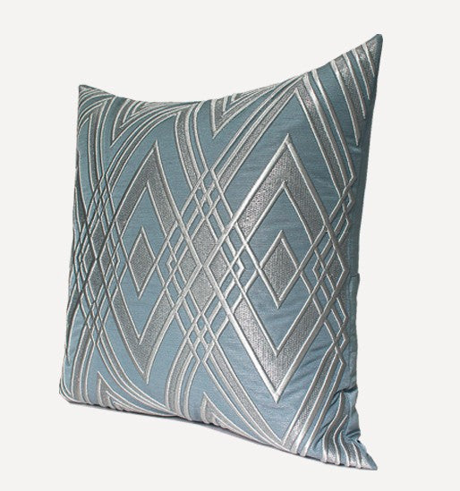 Simple Modern Pillows, Blue Modern Throw Pillows, Decorative Pillows for Couch, Modern Sofa Pillows, Contemporary Throw Pillows-Grace Painting Crafts