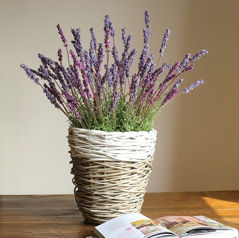 Lavender Flowers, Spring Artificial Floral for Dining Room, Bedroom Flower Arrangement Ideas, Simple Modern Floral Arrangement Ideas for Home Decoration-Grace Painting Crafts