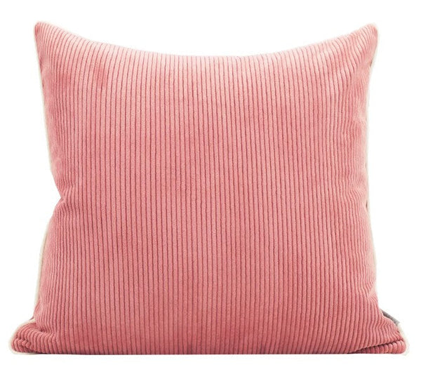 Simple Throw Pillow for Interior Design, Lovely Pink Decorative Throw Pillows, Modern Sofa Pillows, Contemporary Square Modern Throw Pillows for Couch-Grace Painting Crafts