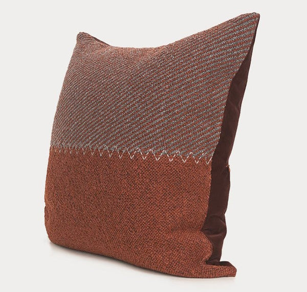 Orange Square Throw Pillows, Simple Modern Throw Pillow for Couch, Decorative Pillows for Interior Design, Modern Sofa Pillow Covers-Grace Painting Crafts