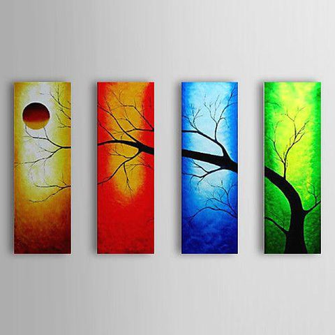 Bedroom Wall Paintings, Tree Painting, Moon Painting, Acrylic Painting Landscape, Bedroom Acrylic Paintings, Landscape Canvas Painting-Grace Painting Crafts