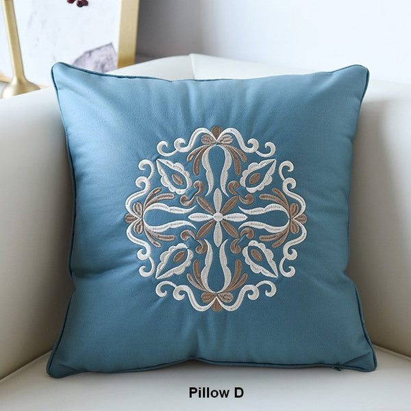 Modern Throw Pillows, Decorative Flower Pattern Throw Pillows for Couch, Contemporary Decorative Pillows, Modern Sofa Pillows-Grace Painting Crafts