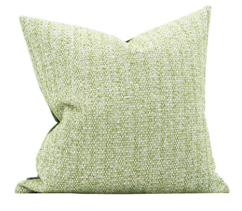 Green White Modern Sofa Pillows, Large Square Modern Throw Pillows for Couch, Simple Throw Pillow for Interior Design, Large Decorative Throw Pillows-Grace Painting Crafts