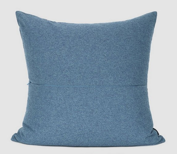 Modern Throw Pillows, Decorative Sofa Pillows, Blue, White, Gray