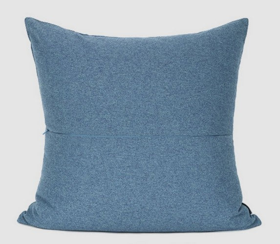Decorative Modern Throw Pillows, Blue Throw Pillows for Couch, Modern Throw Pillows for Living Room, Modern Sofa Pillows-Grace Painting Crafts