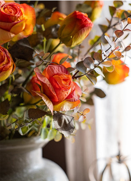 Modern Flower Arrangement Ideas for Home Decoration, Wedding Flowers, Rose Flowers, Artificial Rose Floral for Dining Room Table, Bedroom Flower Arrangement Ideas-Grace Painting Crafts