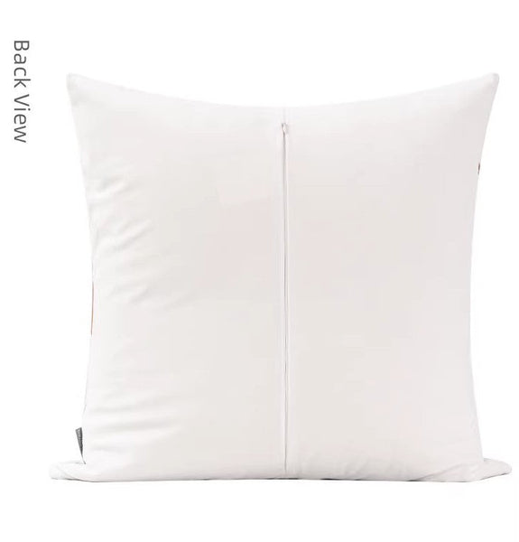 Modern Sofa Throw Pillows, Large Decorative Throw Pillows for Couch, White Abstract Contemporary Throw Pillow for Living Room-Grace Painting Crafts