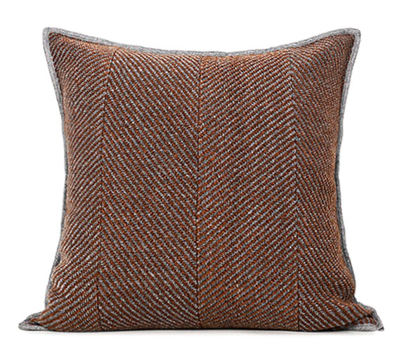 Simple Modern Throw Pillow for Couch, Orange Square Throw Pillows, Decorative Pillows for Interior Design, Modern Sofa Pillow Covers-Grace Painting Crafts