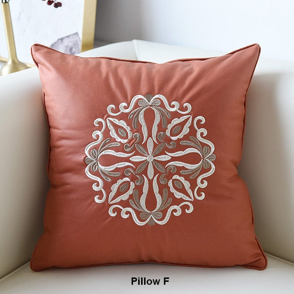 Decorative Flower Pattern Throw Pillows for Couch, Modern Throw Pillows, Contemporary Decorative Pillows, Modern Sofa Pillows-Grace Painting Crafts