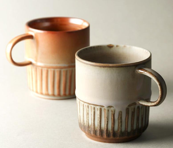 Handmade Ceramic Coffee Mug, Large Capacity Coffee Cup, Large Pottery Coffee Cup, Large Tea Cup-Grace Painting Crafts