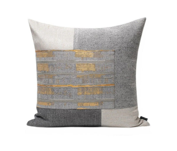 Large Gray Modern Pillows, Modern Simple Throw Pillows, Decorative Modern Sofa Pillows, Modern Throw Pillows for Couch-Grace Painting Crafts