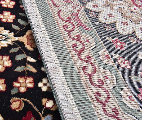Large Flower Pattern Floor Rugs for Dining Room, Green Thick and Soft Green Rugs for Living Room, Oriental Floor Carpets under Dining Room Table-Grace Painting Crafts