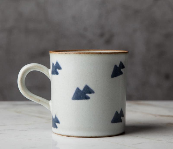Latte Coffee Mug, Large Capacity Coffee Cup, Pottery Tea Cup, Handmade Pottery Coffee Cup-Grace Painting Crafts