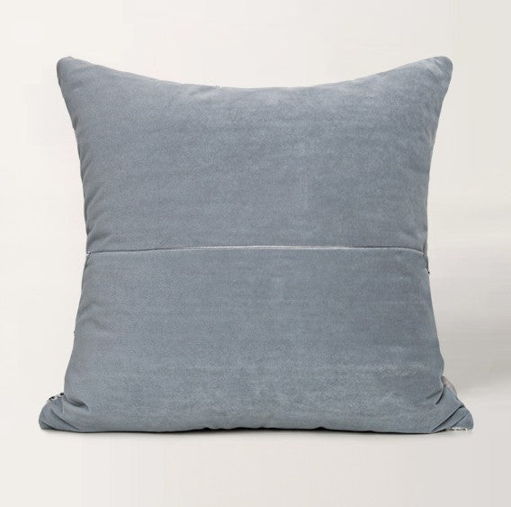 Modern Throw Pillow for Couch, Blue Modern Sofa Pillow, Modern Throw Pillows, Blue Decorative Pillow, Contemporary Throw Pillow for Interior Design-Grace Painting Crafts